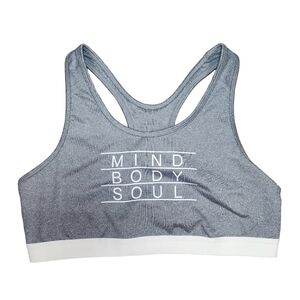 DANSKIN NOW Fitted Racer Sports Bra Size L 12-14